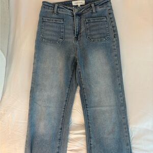 Risen Jeans Women's Classic Blue Straight Leg Jeans
